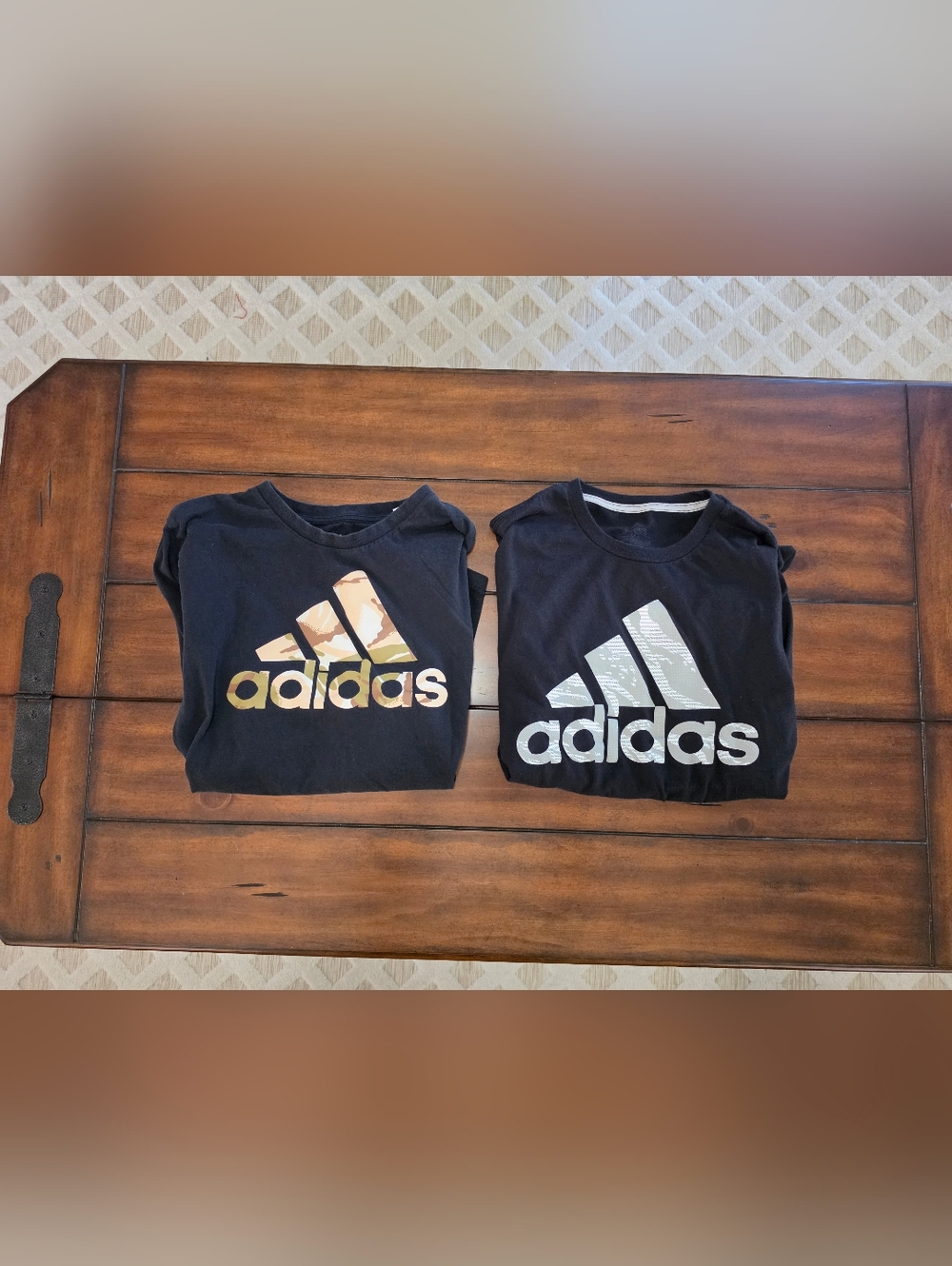 2 Men's Adidas Tshirts-sz Lg
